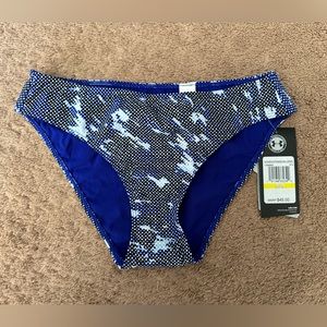Under Armour Swim bottom size medium blue and black design